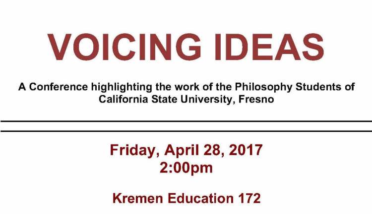 Flyer for Voicing Ideas conference