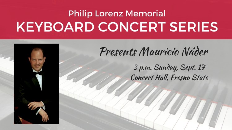 Image of keyboard for Mauricio Náder's performance at the Keyboard Concert Series