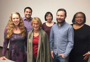 From left, Dr. Virginia Crisco, Dr. Rubén Casas, Dr. Magda Gilewicz, Dr. Bo Wang, Dr. Tom McNamara and Dr. Reva Sias