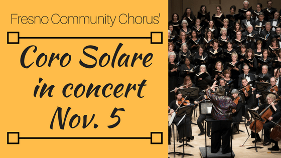 Coro Solare chorus in concert