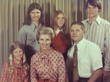 An old photo of the Fisher family