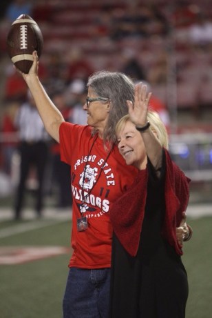 From left, Dr. Kathy Adams and Provost Lynnette Zelezny