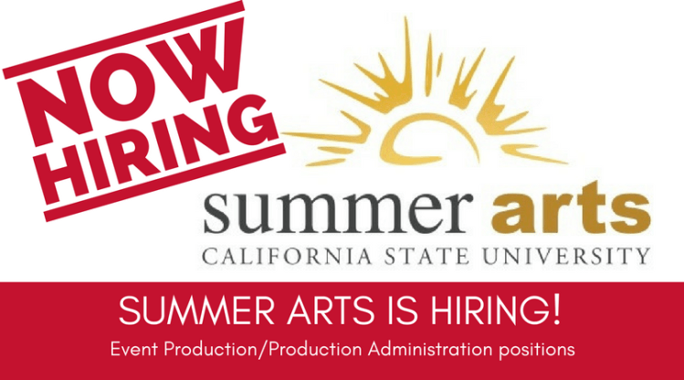 SUMMER ARTS IS HIRING