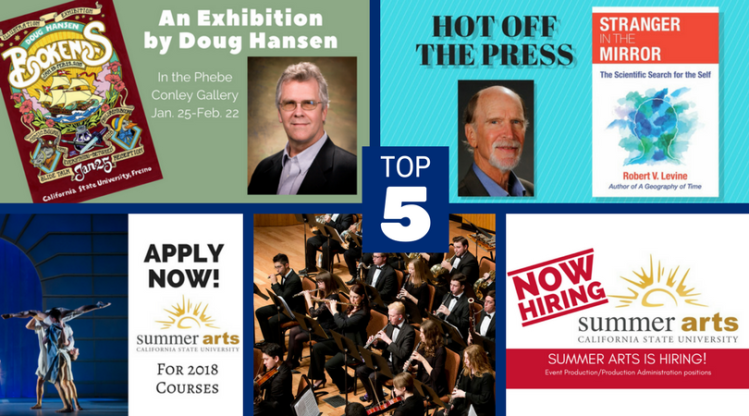 Collage depicting the Top 5 stories for January