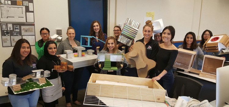 Art and design students show their work from a collaborative project done in conjunction with the Jordan College of Agricultural Sciences and Technology