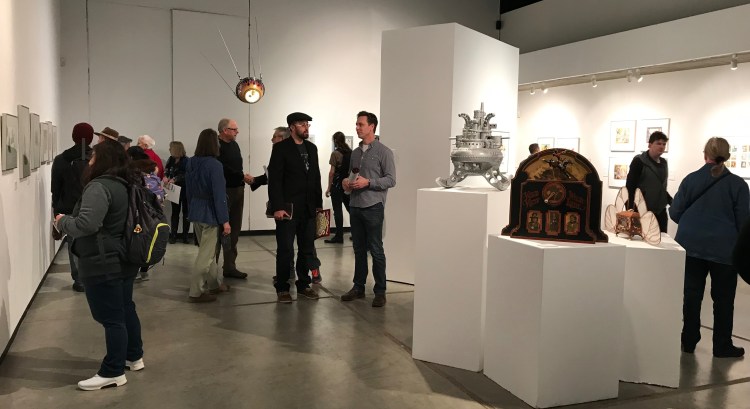 Art by Doug Hansen's "Bookends" exhibition