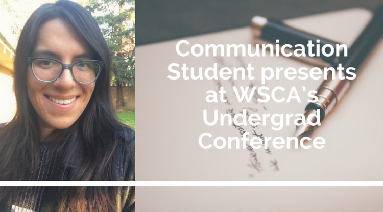 Adrian Carli, Communication Student presents at WSCA's Undergrad Conference