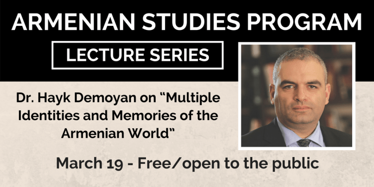 Dr. Hayk Demoyan to give lecture