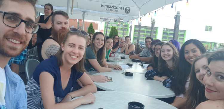 Students enjoying Germany