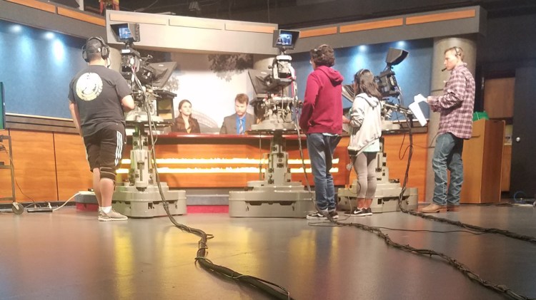 Fresno State Focus student prepare to go on air
