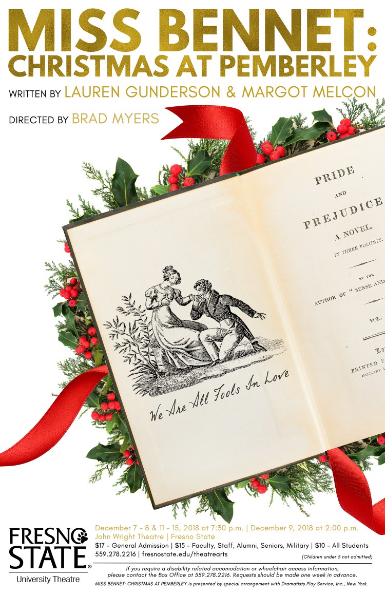 Miss Bennet: Christmas at Pemberley flier