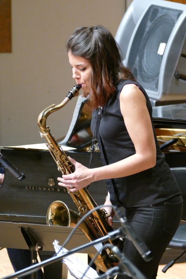 Guest artist Melissa Aldana on the saxophone