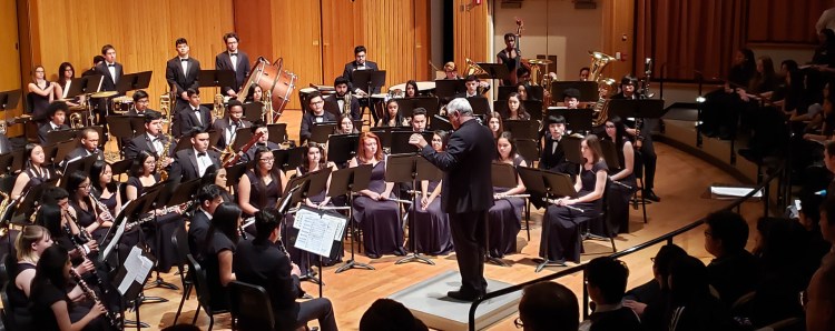 Central High School performs under the direction of Leonard Ingrande.