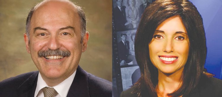 Prof. Barlow Der Mugrdechian and Stefani Booroojian