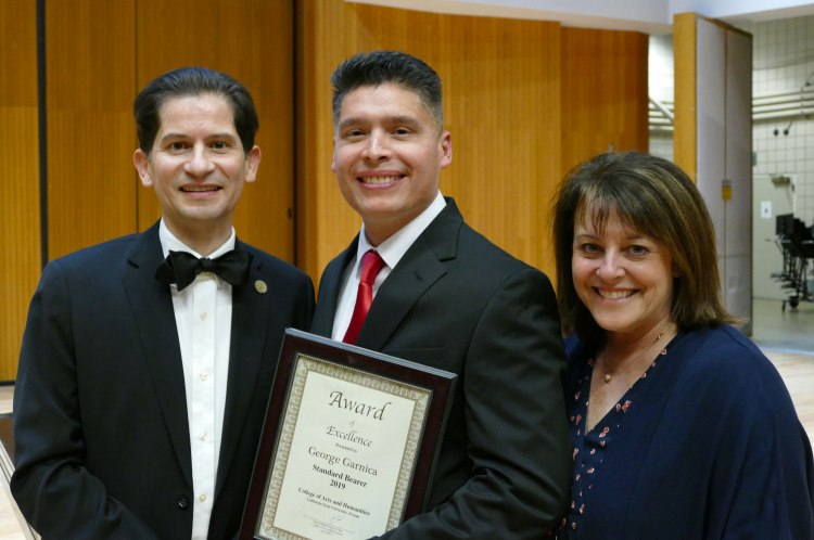 Dean Saúl Jiménez-Sandoval, George Garnica and Faith Sidlow.