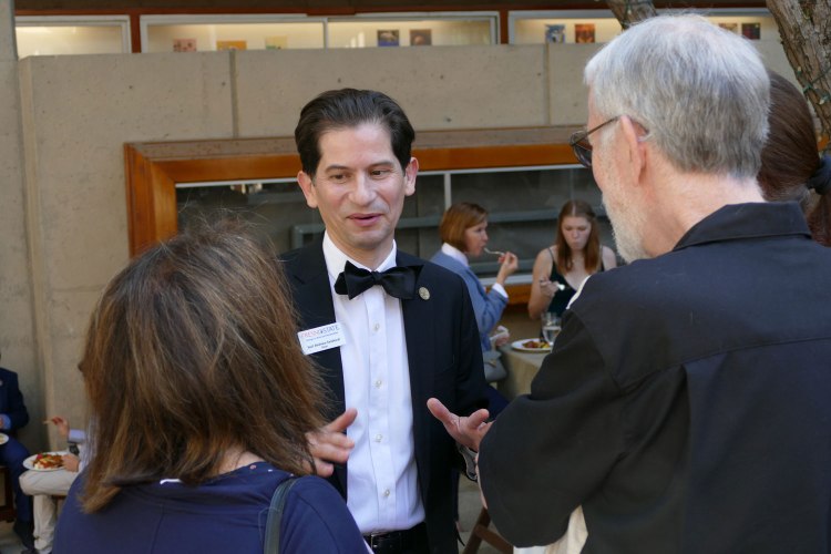 Dr. Saúl Jiménez-Sandoval at the Arts in Motion Reception.