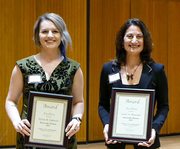 Runners up Alyssa Espinola and Lorie Hanoian.