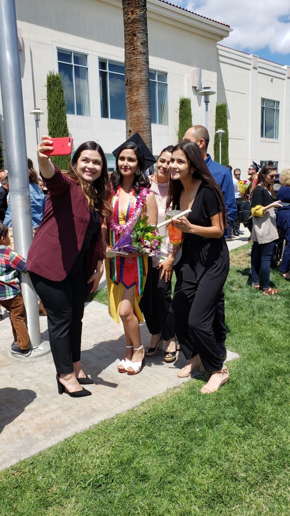 CAH grads celebrate with their friends and family.