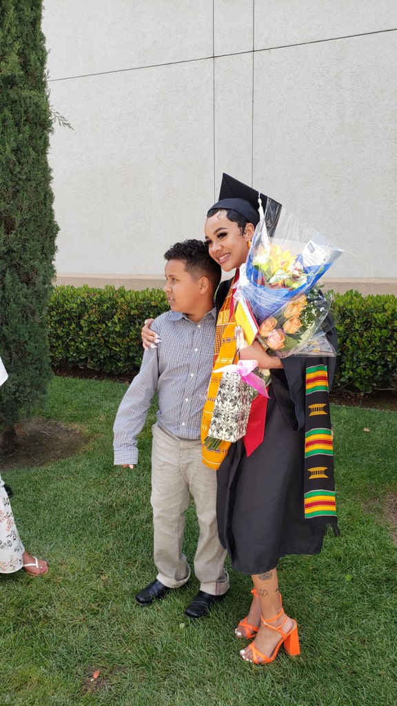 CAH grads celebrate with their friends and family.