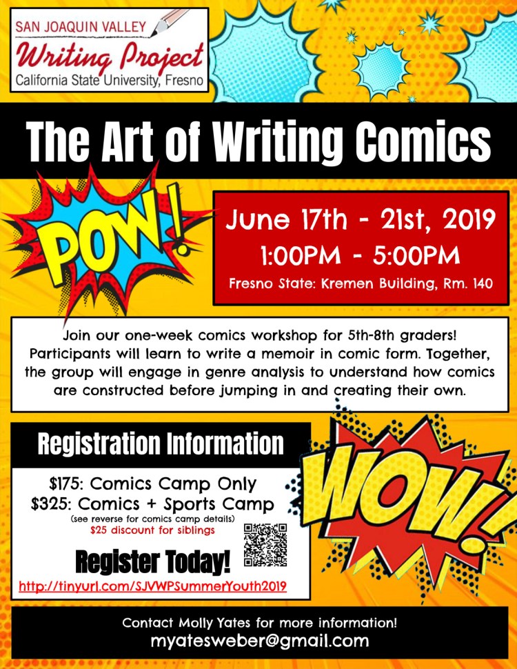 The Arts of Writing Comics Flier