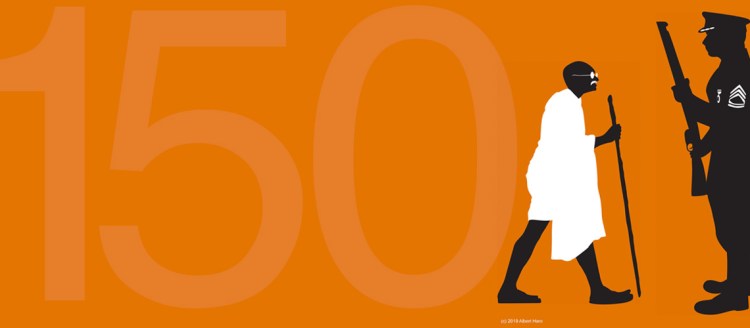 Gandhi's Global Legacy International Conference. Artwork by Albert Haro.