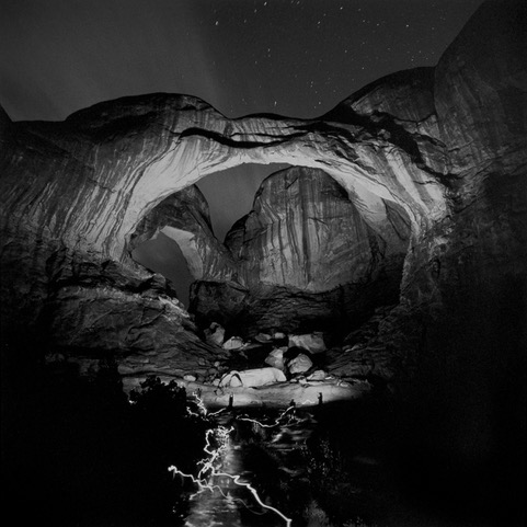 Orchestrated Light Painting of Double Arch, 2004, Gelatin silver print