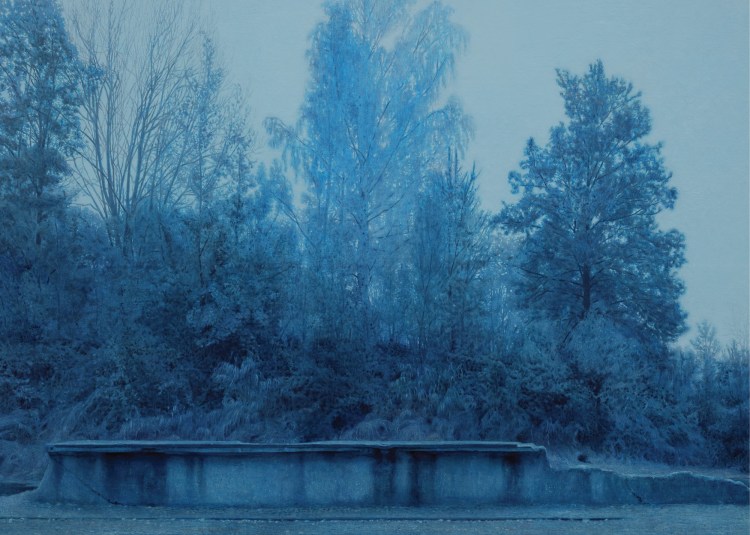 Prussian Blue - Birkenau, 2014, Yishai Jusidman