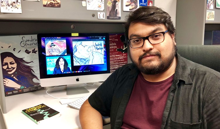Rodolfo Avelar works as a student assistant in the Creative Writing Program office, where he’s an editorial intern for The Normal School magazine and supports the program’s many events and projects.