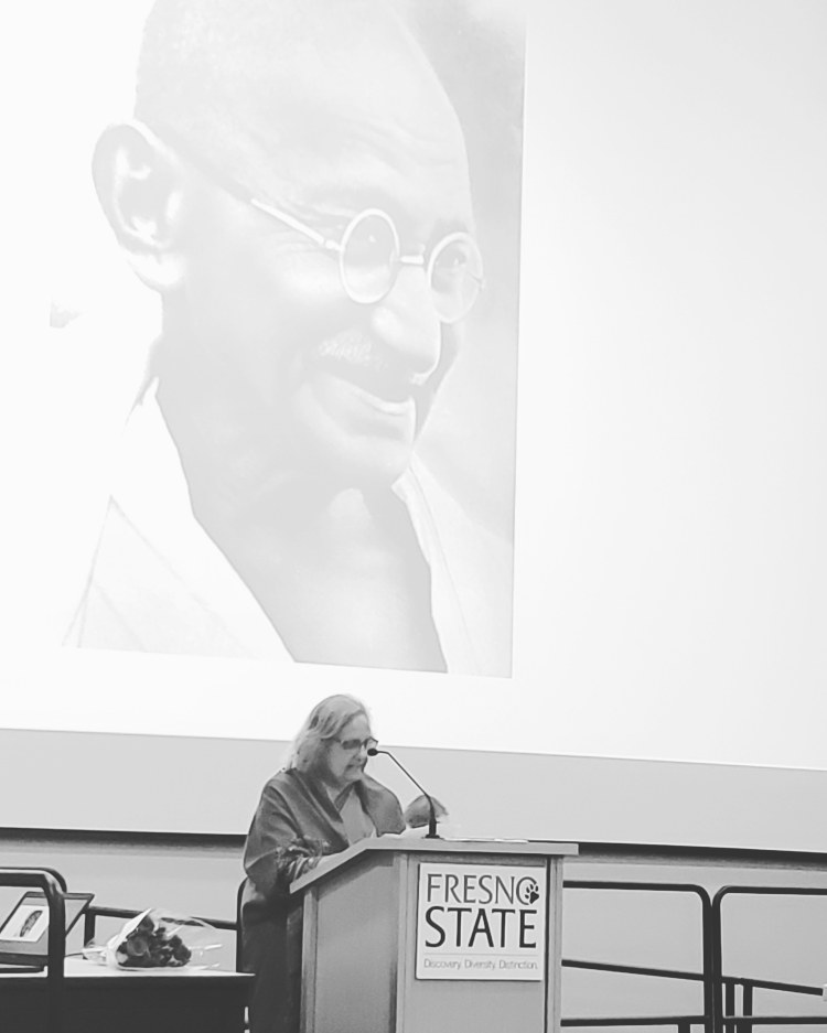 Ela Gandhi, granddaughter of Mohandas Karamchand Gandhi