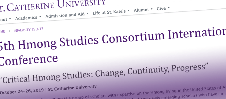 Screenshot from the Hmong Studies Consortium International Confernece