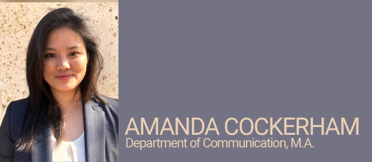 Amanda Cockerham, Department of Communication, M.A. Student of Distinction