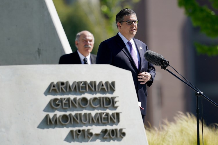 Fresno State President Joseph I. Castro speaks during virtual ceremony. Photo by Cary Edmondson.