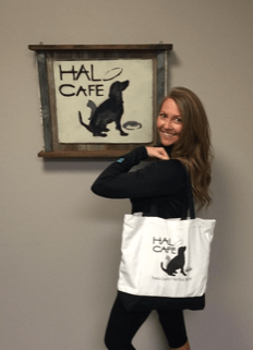 Quinn-Yovino started the Halo Café in 2011 after she noticed that many who had fallen on hard times would often have to choose between taking care of themselves or feeding their pets.