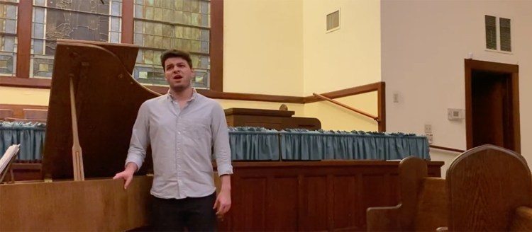 Baritone Christopher Rodriguez video for the National Classical Singer Competition