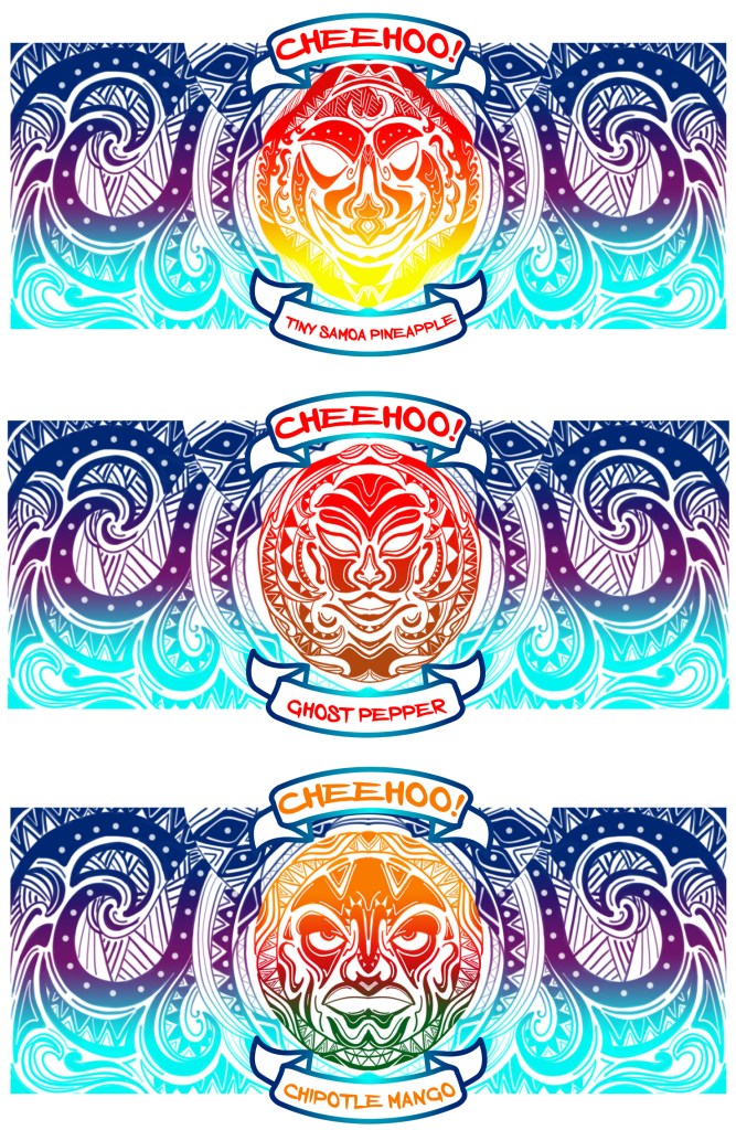 Michael Vang - Elements of Advertising - Illustration Campaign - Cheehoo! Polynesian Hot Sauce