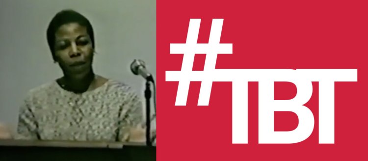 Sherley Anne Williams - February 5, 1986, in the Conley Art Auditorium (CA 101)