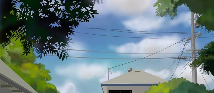 This is the view from my backyard. I was hypnotized by the clouds popping in and out of the window bound by trees, telephone poles, and my neighbors house.