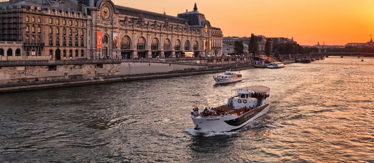 The Musée d'Orsay at sunset. By Joe deSousa.