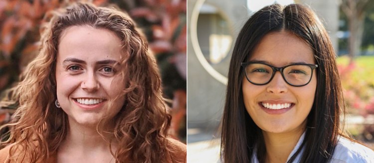 Laura Trickett (left) and Victoria Cisneros (right) headshots