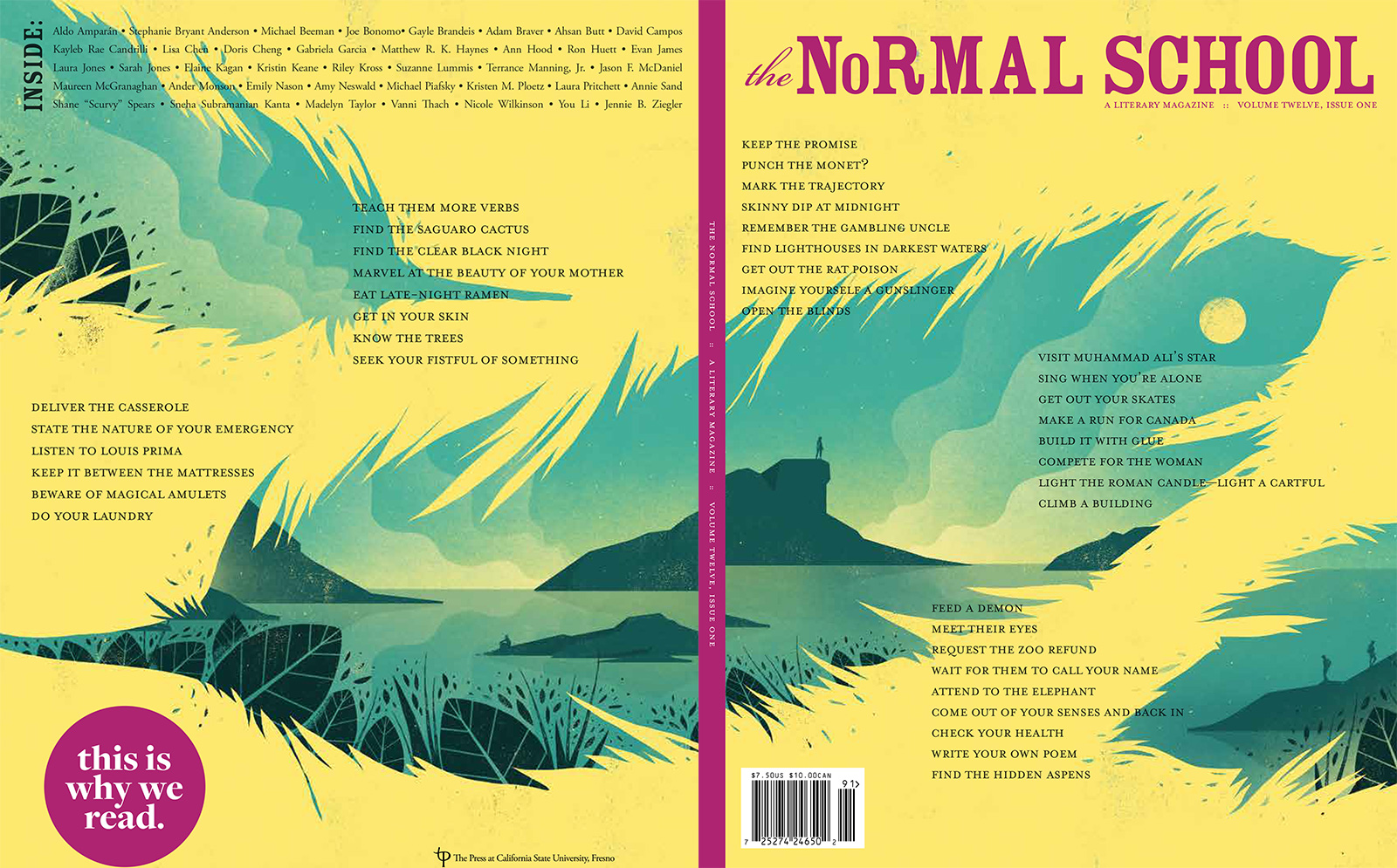 Back and front cover of the final Normal School Magazine print edition