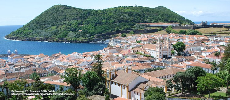 The City of Angra in the Azores