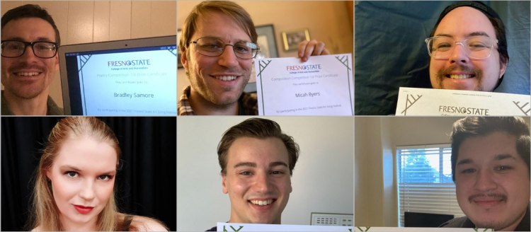 Top left to right: Micah Byers, Allen Gallego and Kana Kains. Bottom left to right: Lana Kains, Jeremy Boulton and Joshua Bravo