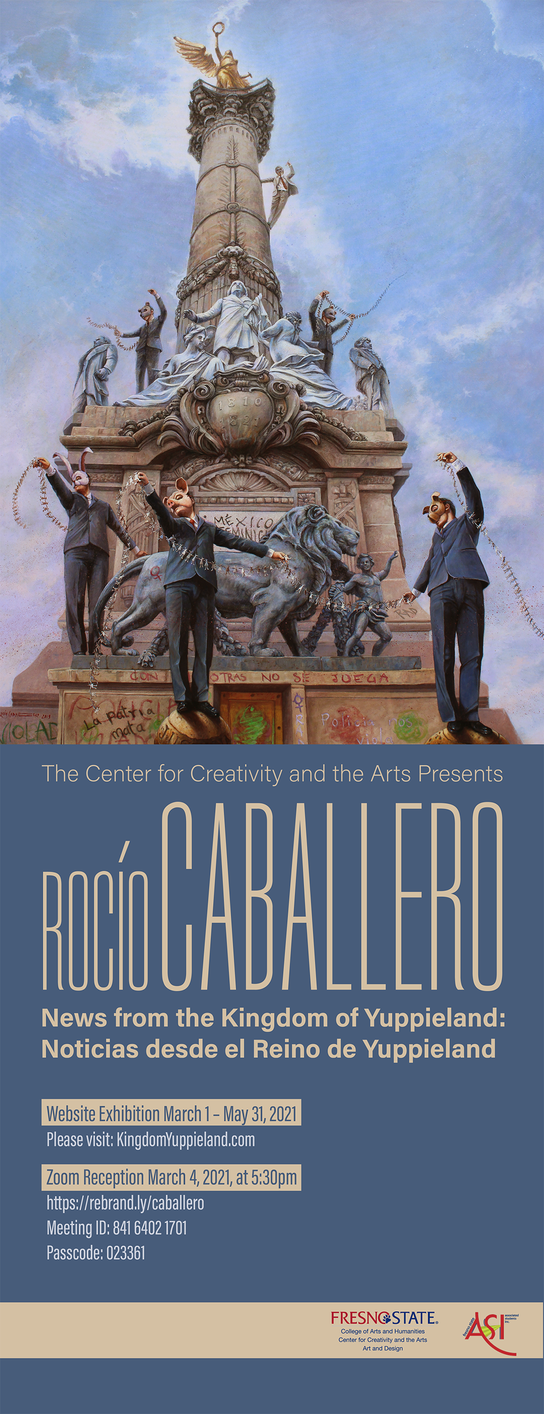 Rocío Caballero - News from the Kingdom of Yuppieland flier