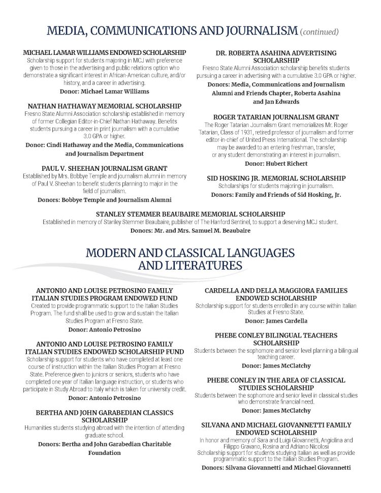 Arts in Motion program general scholarships - Please download the 2021 Arts in Motion Program PDF for accessibility options