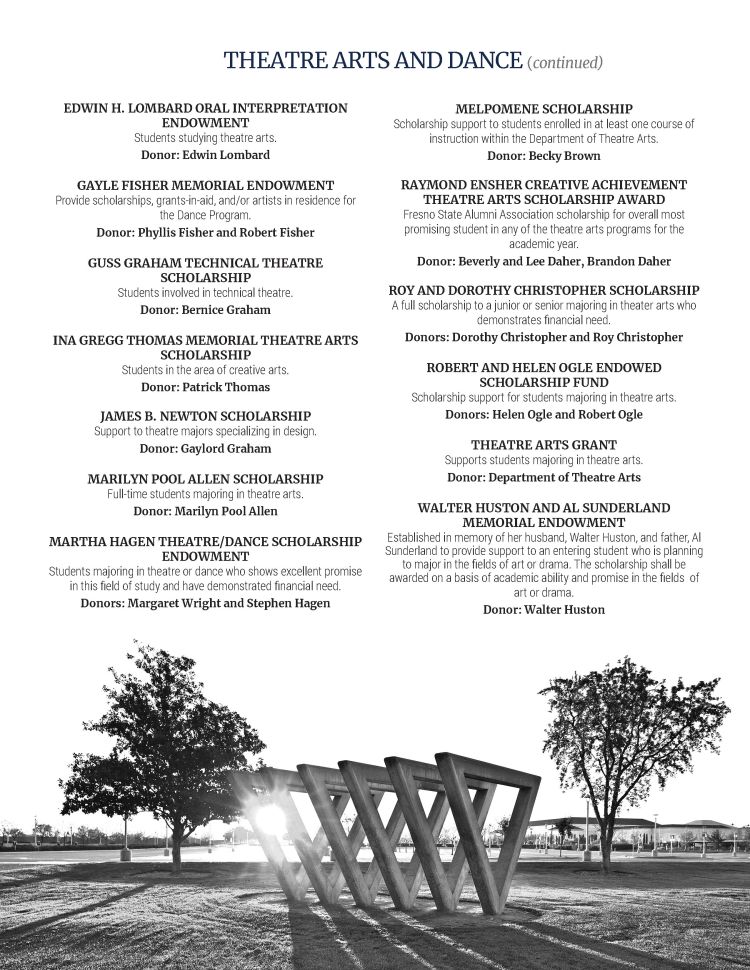 Arts in Motion program general scholarships - Please download the 2021 Arts in Motion Program PDF for accessibility options