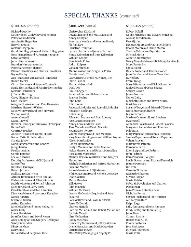 Arts in Motion program Special Thanks - Please download the 2021 Arts in Motion Program PDF for accessibility options