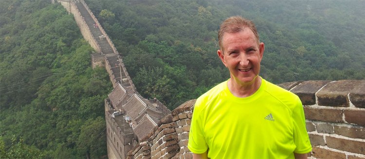 Dr. Warren Leslie Kessler at the Great Wall of China