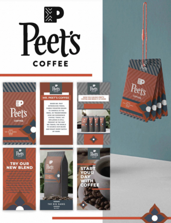 Cross Platform – Integrated Campaigns - Integrated Brand Identity Campaign Silver – Peet’s Coffee Brand Identity Cody Medaris
