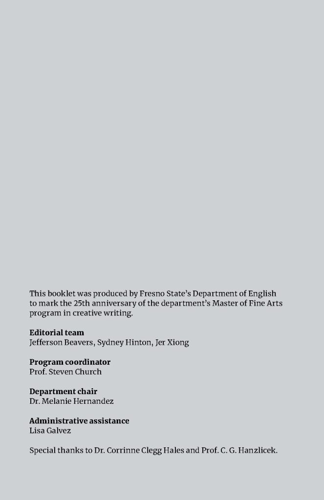 MFA at 25 inside cover. Please download accessible PDF.