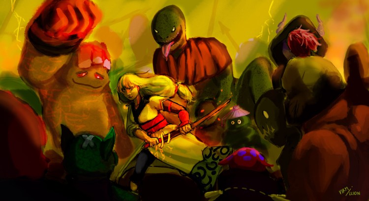 Elements Of Advertising – Illustration - Single Silver – Swordsmanship Olga Kuchkovskaya